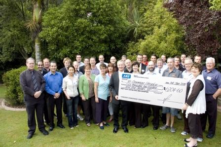 Hutt Business Catalysts hands over $6,204.60 to Te Omanga Hospice