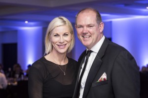 Jodi and Mark O'Loughlin, Mark the  event's Auctioneer from Harcourts